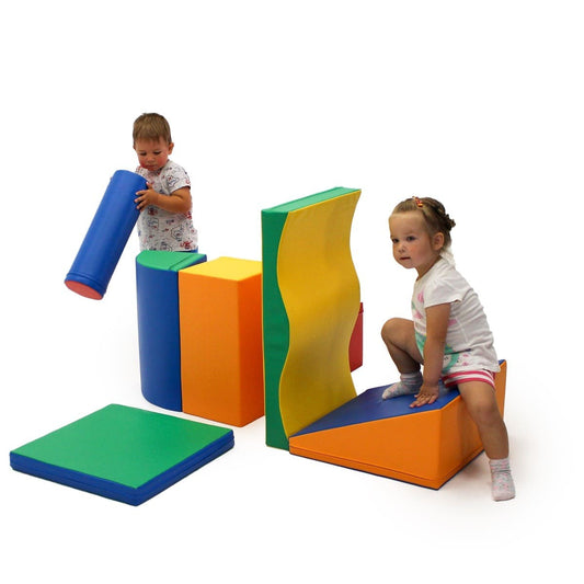Soft Play 7 Foam Block Set - Multicolor Discoverer