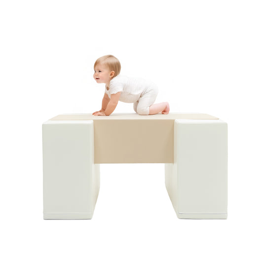 Soft Play Activity Set Balance Bridge - Beige