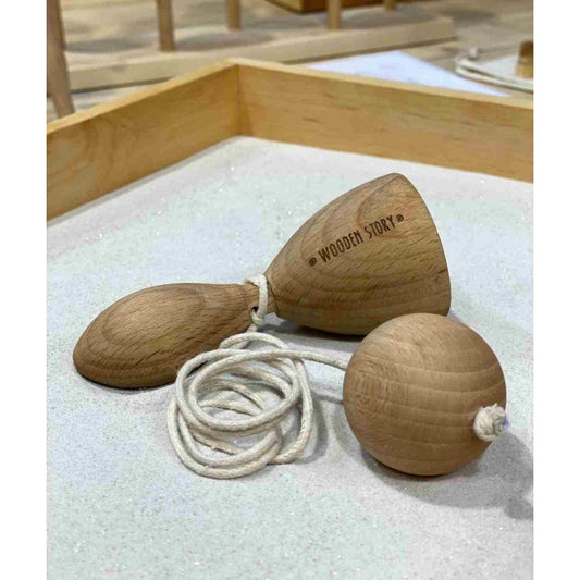 Wooden Swing and Catch Game