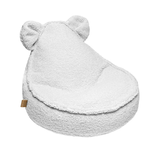 MeowBaby - Sitzsack Teddybär Plüsch |Weiß