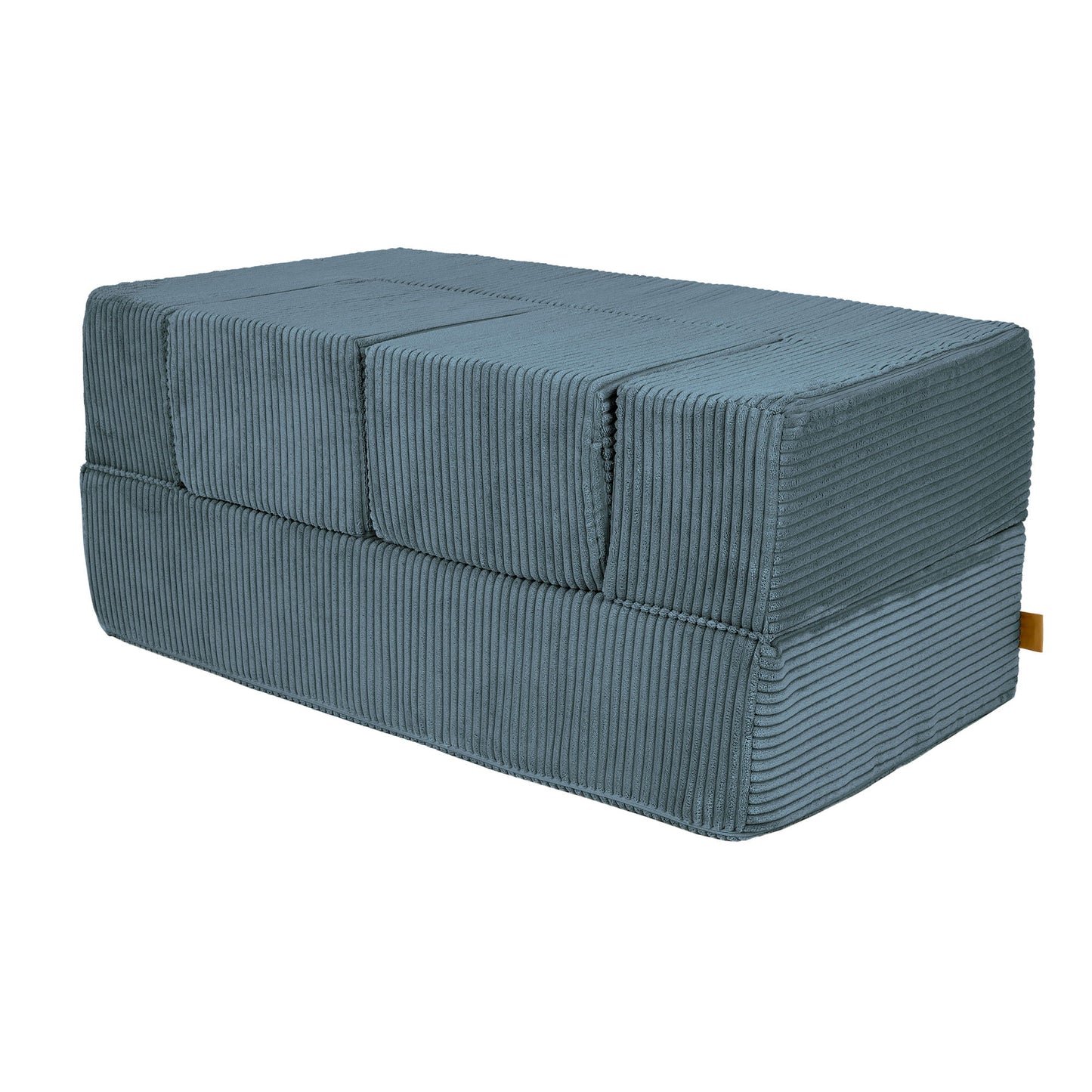 MeowBaby® Soft Velvet Cube Sofa - Turquoise