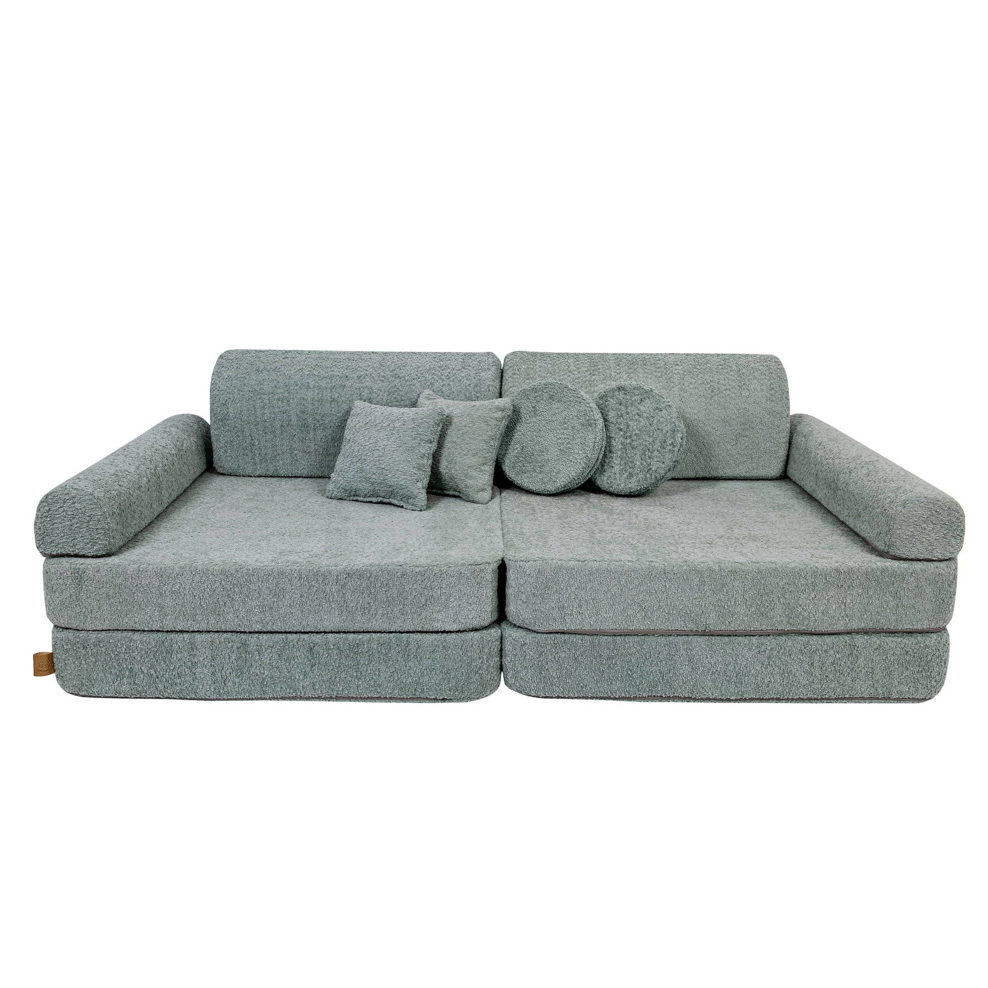 Modular Sofa for Kids - Premium Boucle, Fresh Mint