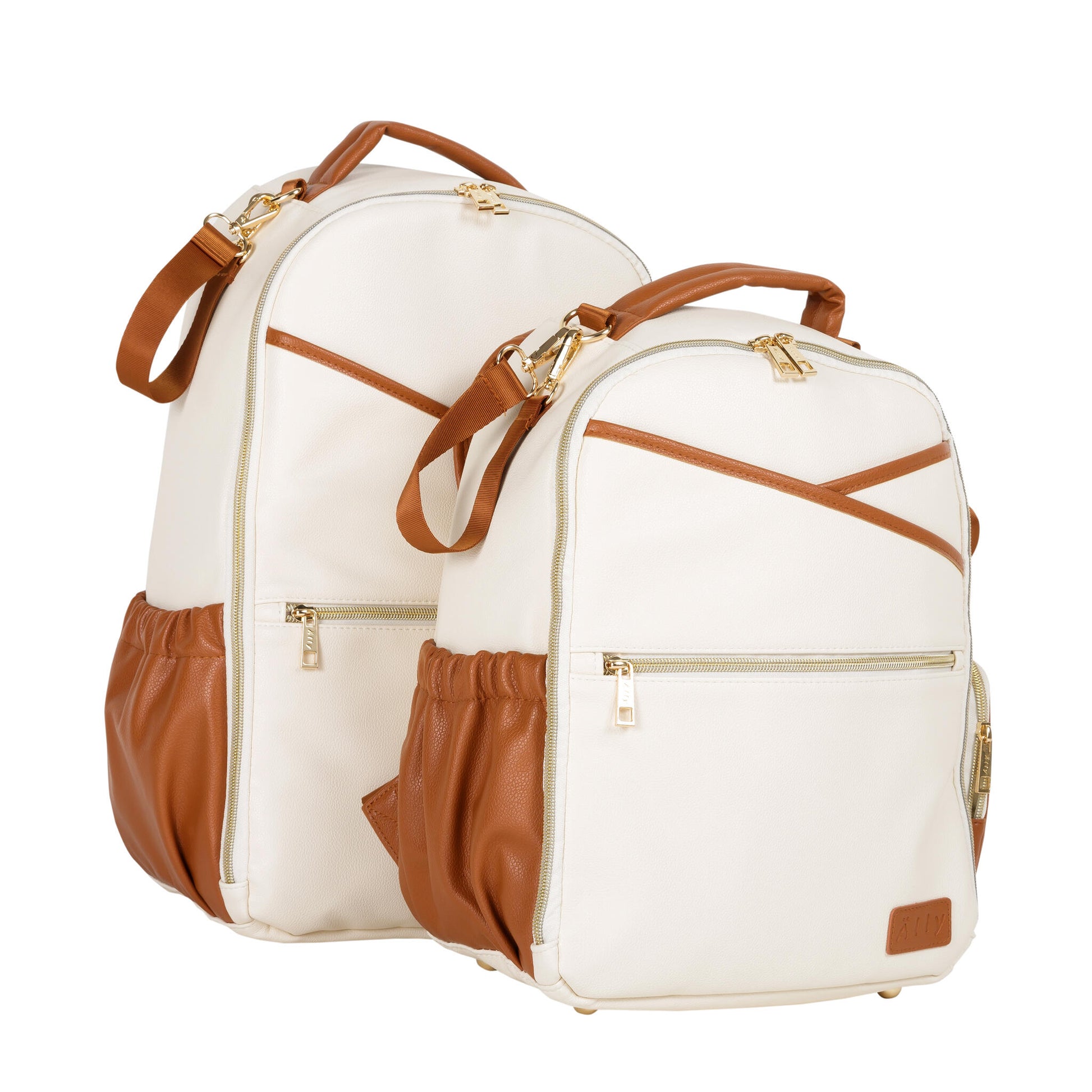 Ally Scandic - Wickelrucksack | Cappuccino - Panda Pals