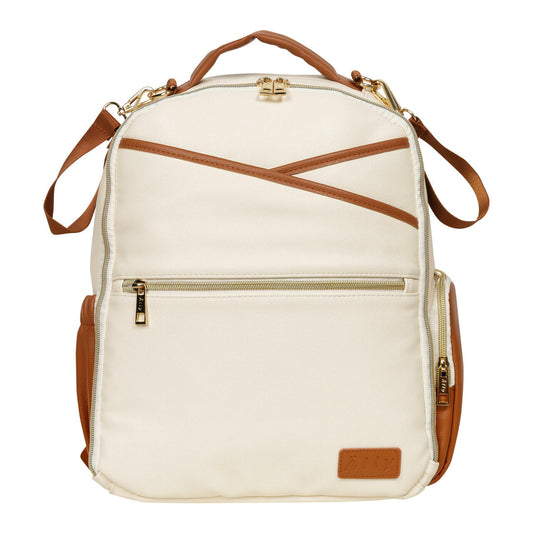 Ally Scandic - Wickelrucksack | Cappuccino - Panda Pals