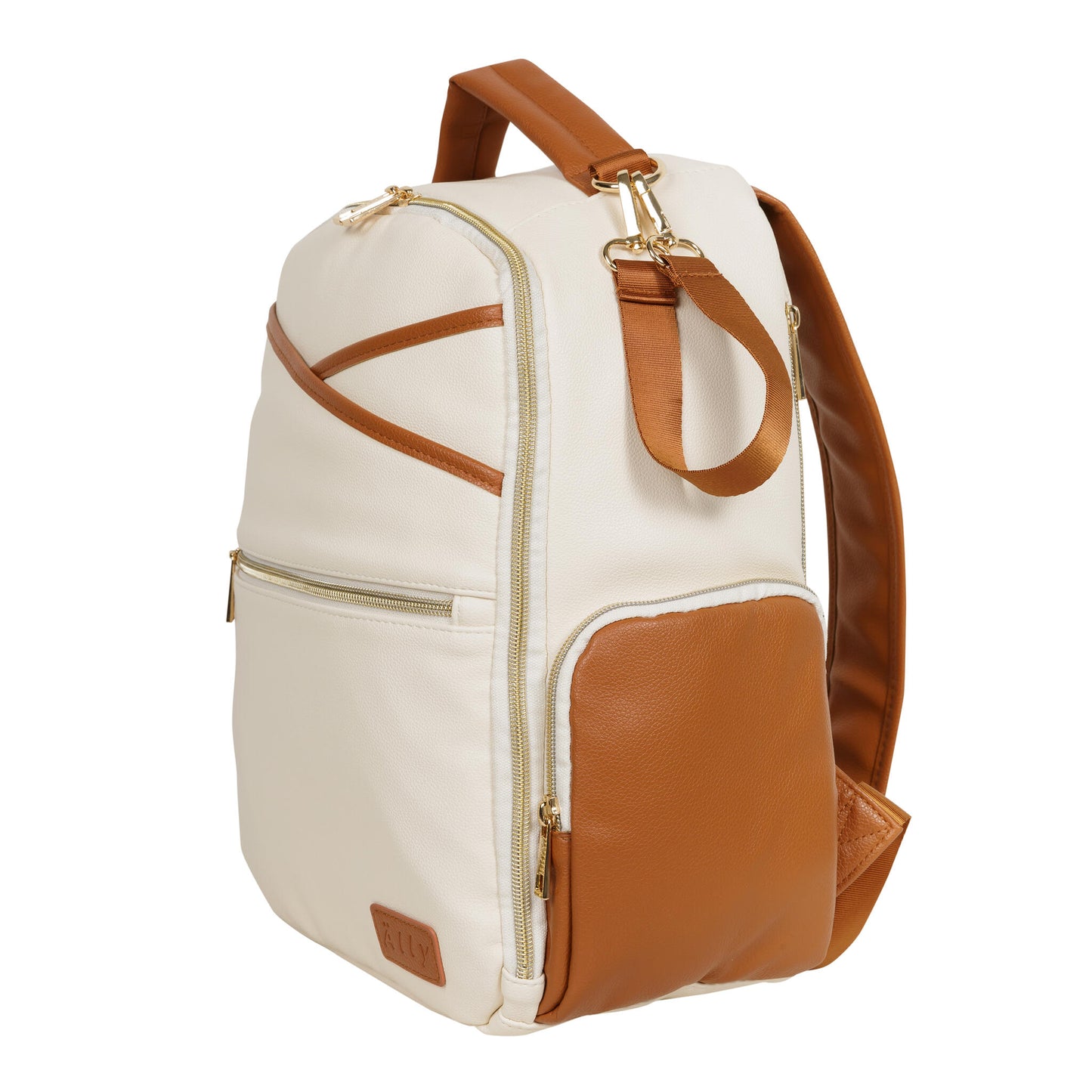 Ally Scandic - Wickelrucksack | Cappuccino - Panda Pals