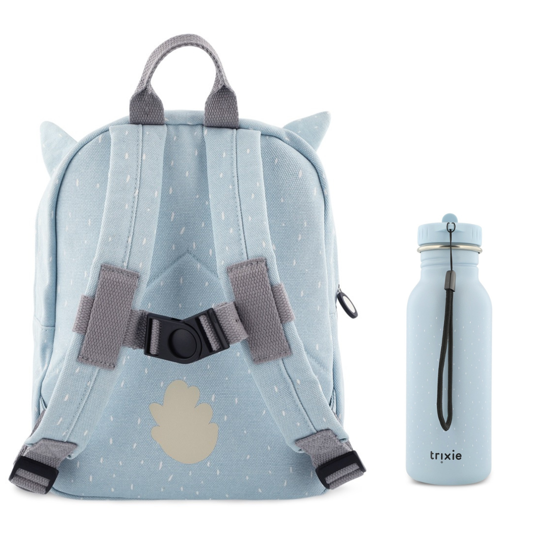 Trixie Baby - Kinderrucksack und Flasche 500 ml | Alpaka - Panda Pals