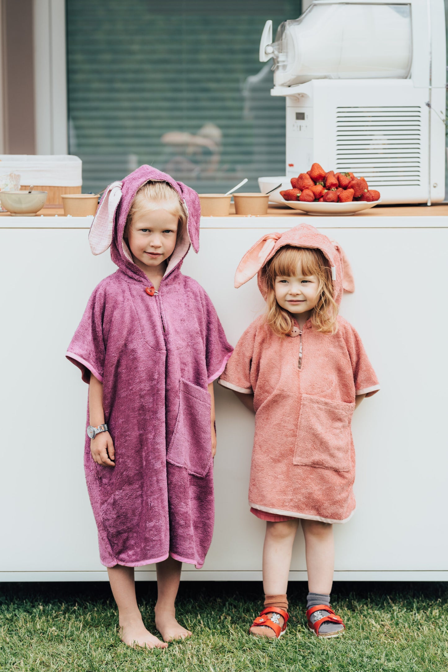 Rätt - Kurzarm Poncho für Kinder | "Hase"