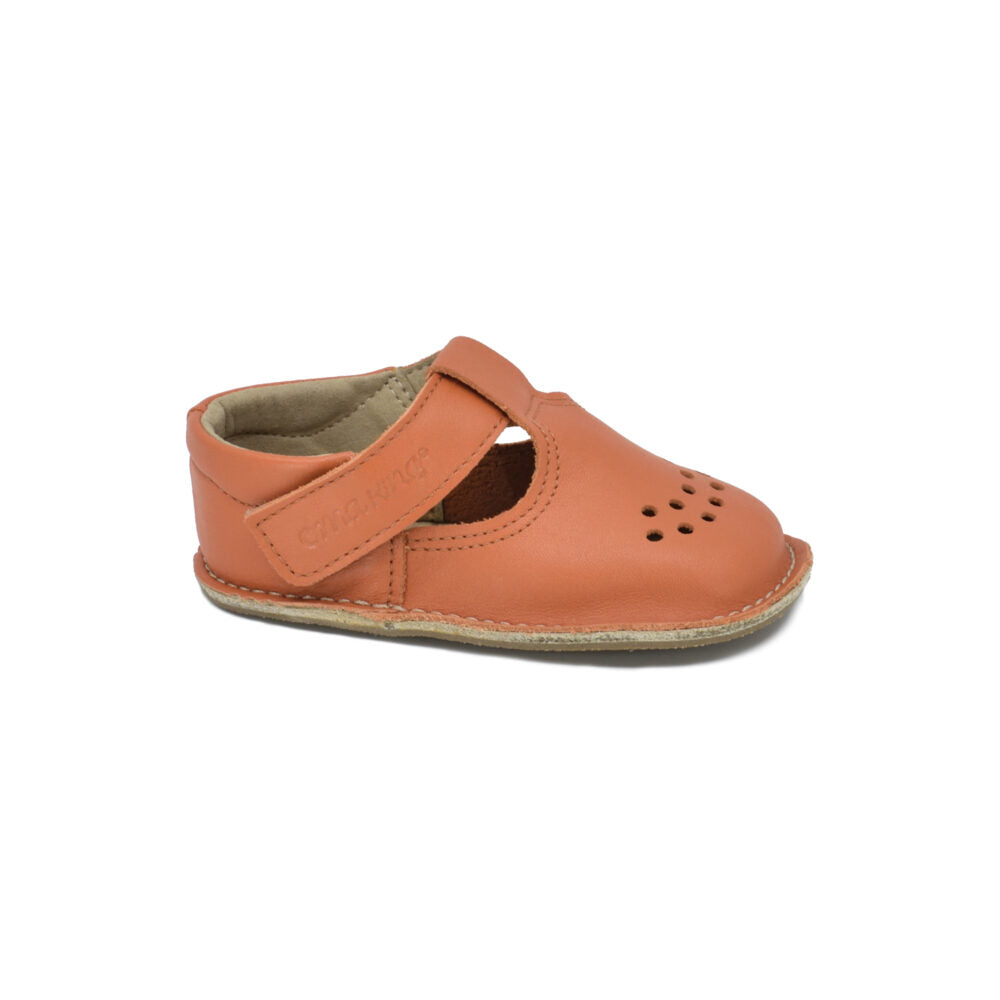 Omaking - Leder Kinderschuh "Lusti" | Orange