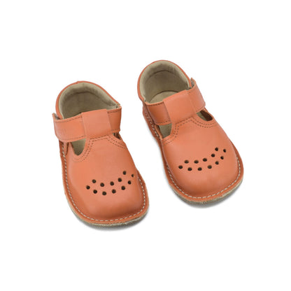 Omaking - Leder Kinderschuh "Lusti" | Orange