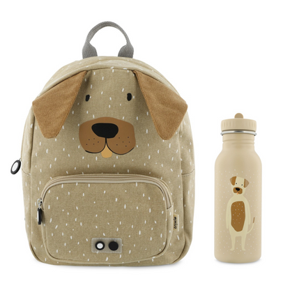 Trixie Baby - Kinderrucksack und Flasche 500 ml | Hund - Panda Pals