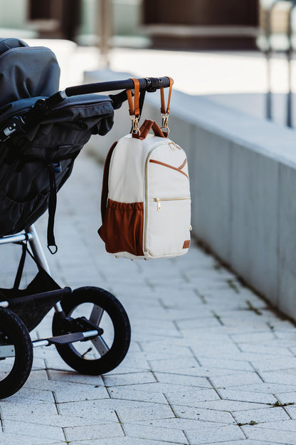 Ally Scandic - Wickelrucksack | Cappuccino - Panda Pals