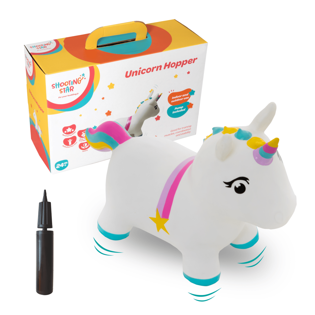 Gerardo's Toys - Hüpftier für Kinder | Einhorn - Panda Pals