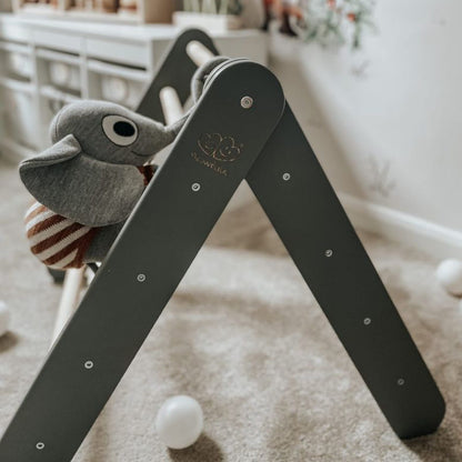 Wooden Pikler Climbing Ladder - Gray