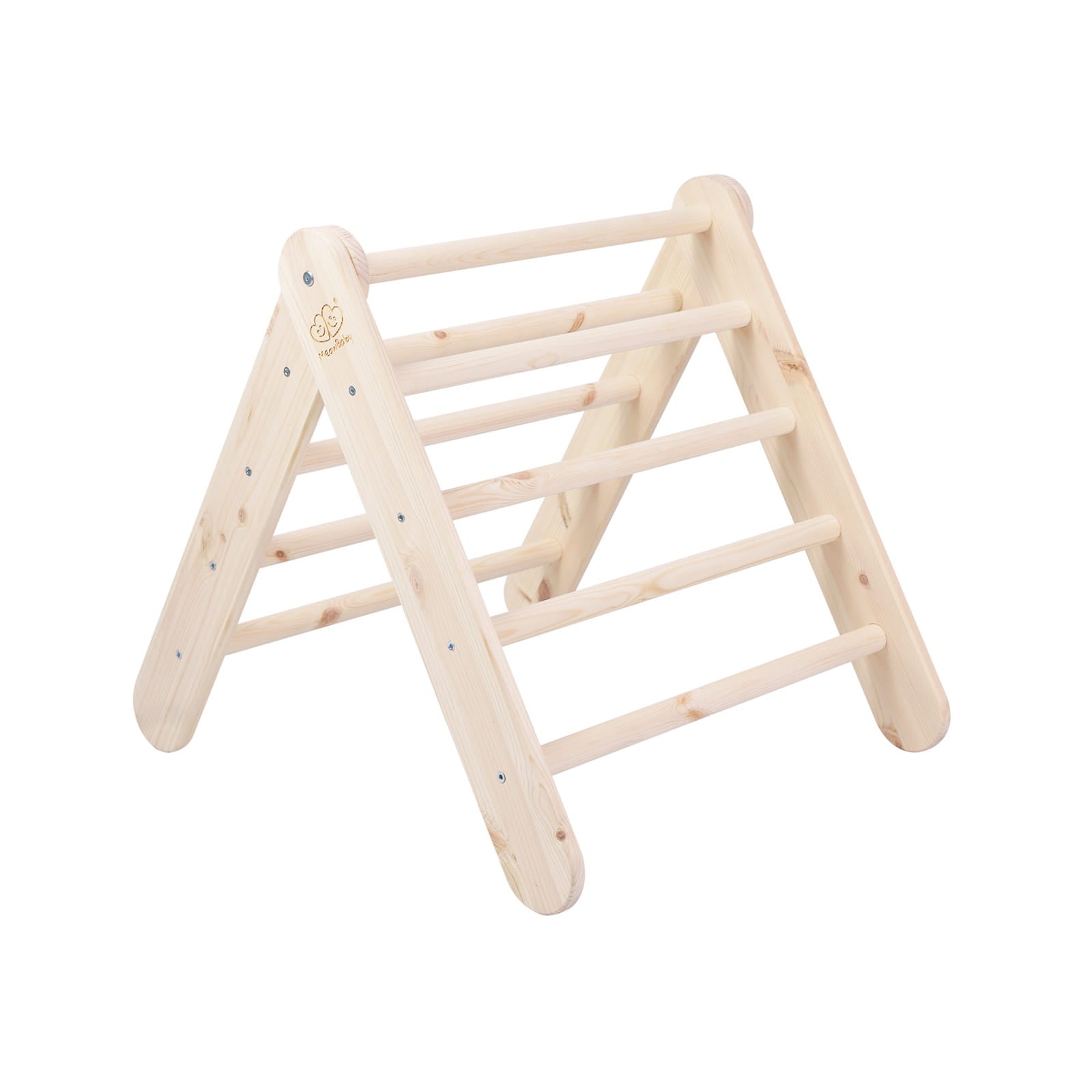 Large Wooden Pikler Ladder - Natural Wood