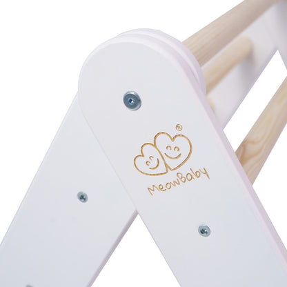 Wooden Pikler Climbing Ladder - White