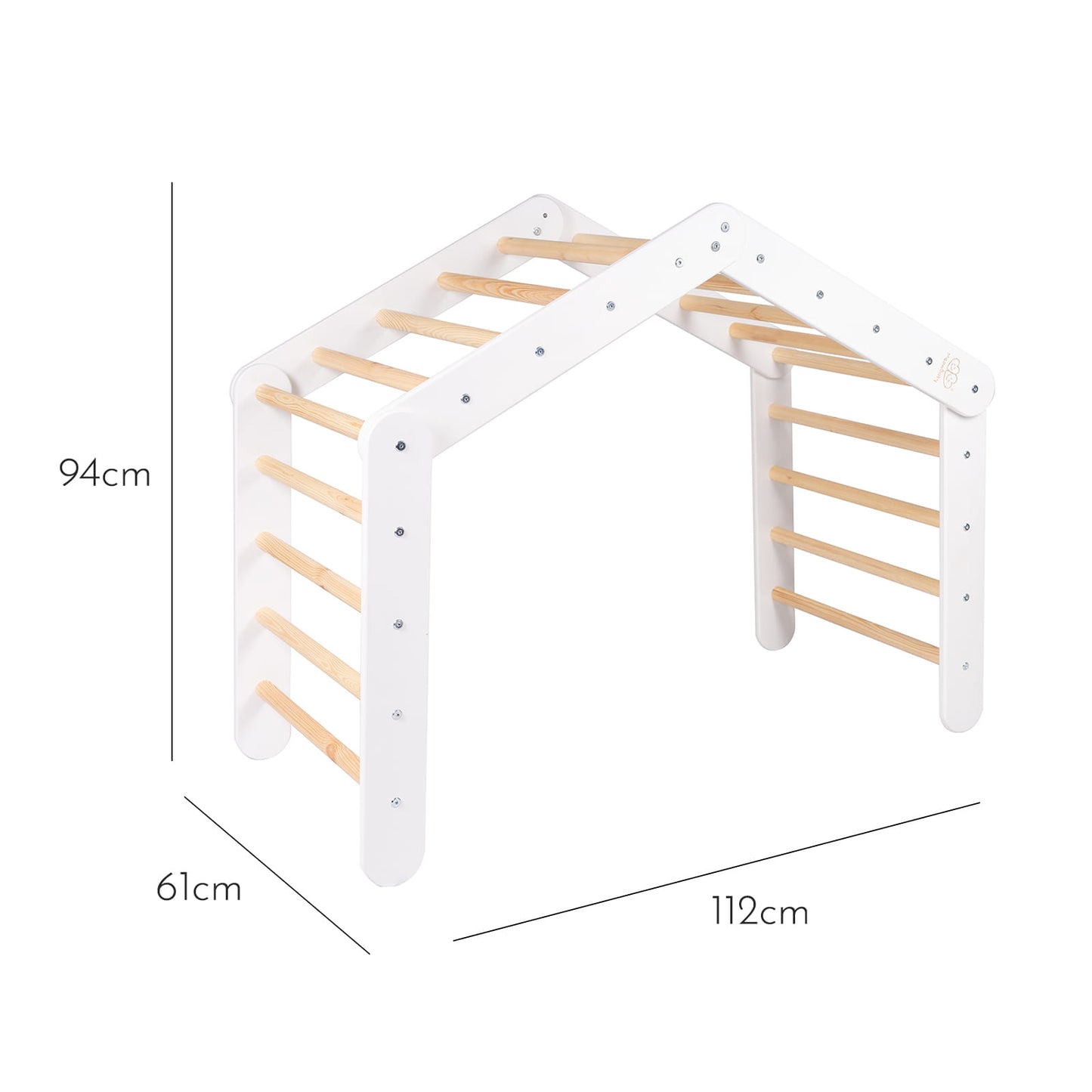 Large Wooden Pikler Ladder - White