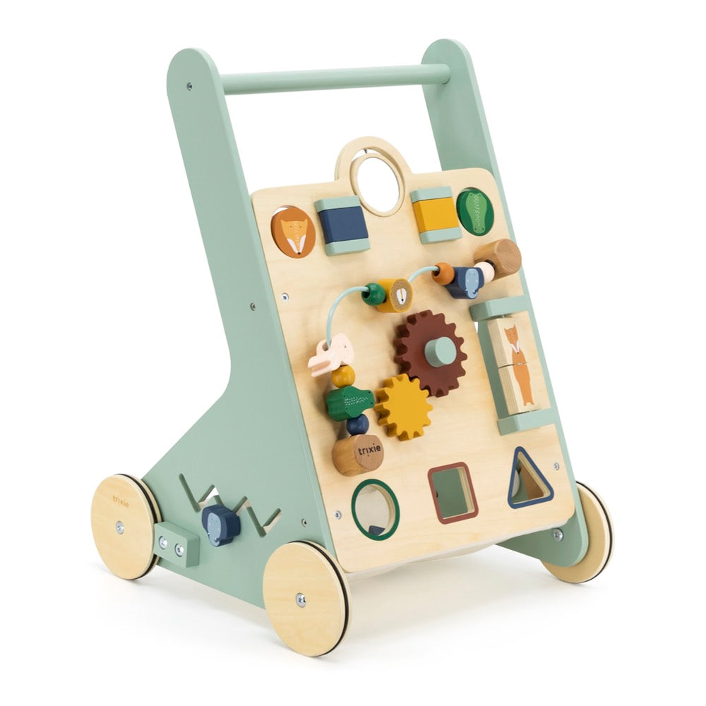 Trixie Baby - Spiel- und Lauflernwagen | aus Holz mit Tieren