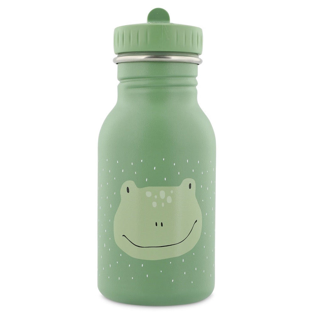 Trixie Baby - Edelstahl Flasche 350 ml | Frosch - Panda Pals