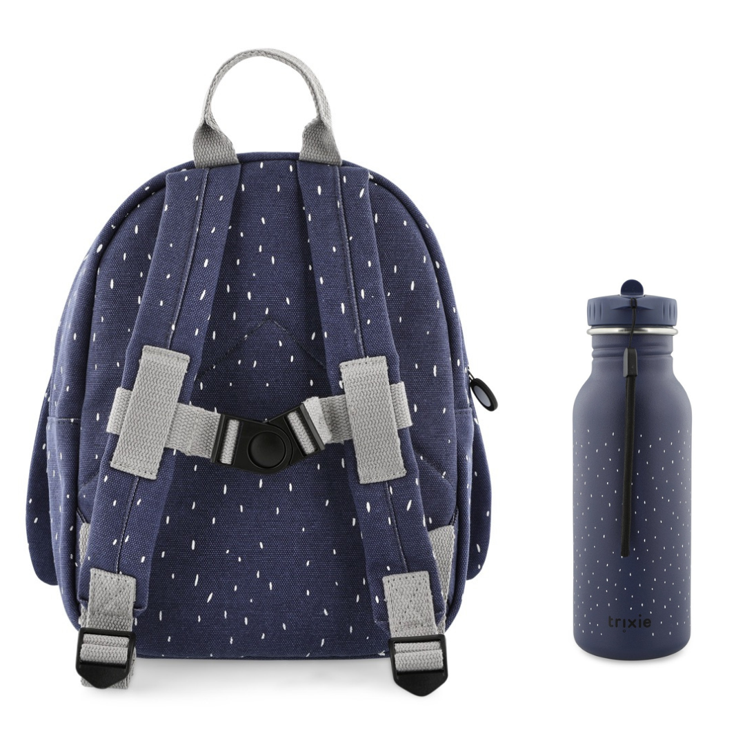 Trixie Baby - Kinderrucksack und Flasche 500 ml | Pinguin - Panda Pals