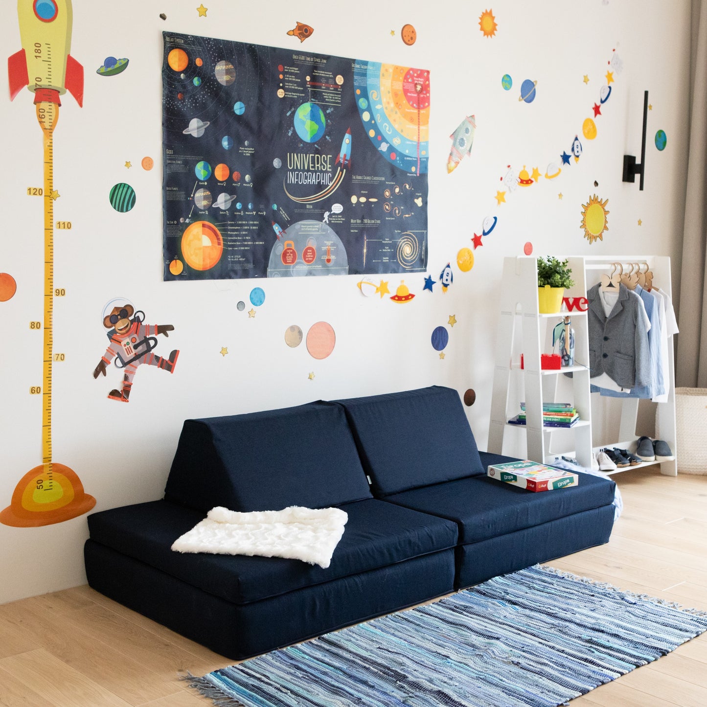 Monboxy - Aktivitäts Spielsofa | Navy Blau