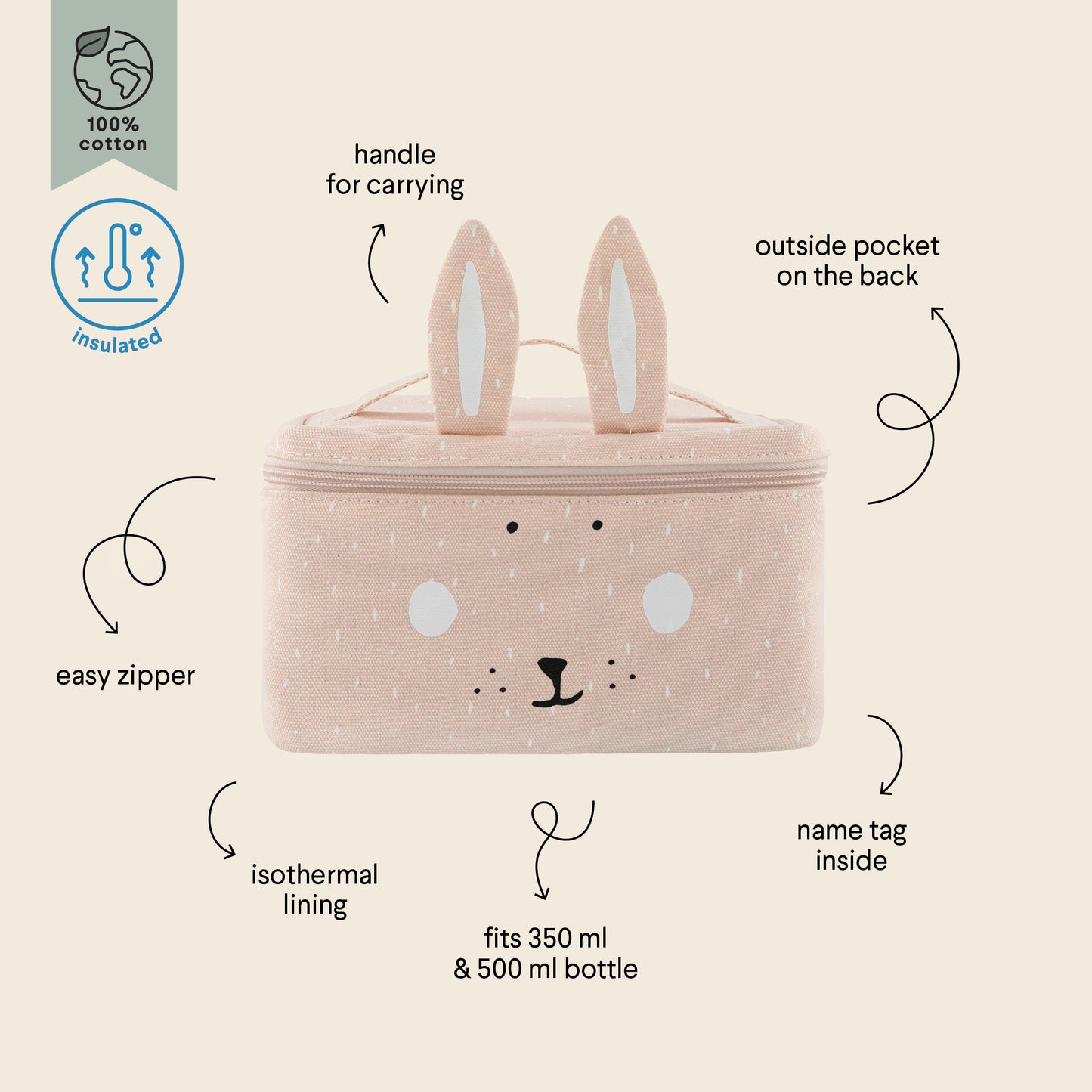 Trixie Baby - Thermo Kinder Lunchbox | Hase