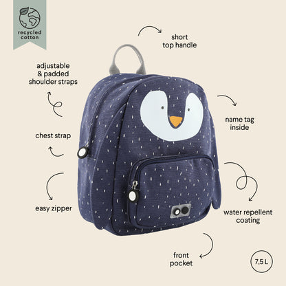 Trixie Baby - Kinderrucksack | Pinguin - Panda Pals