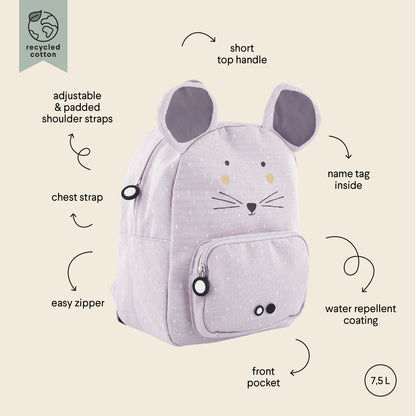 Trixie Baby - Kinderrucksack | Maus - Panda Pals