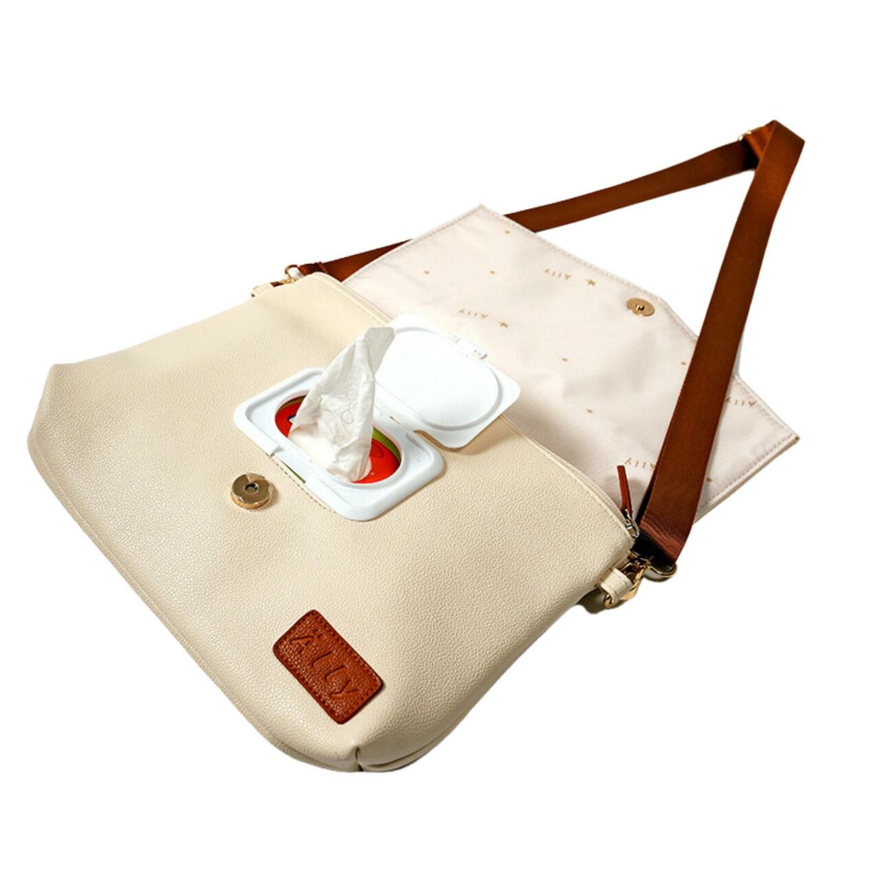 Ally Scandic - Baby Accessories Handtasche | Cappuccino - Panda Pals