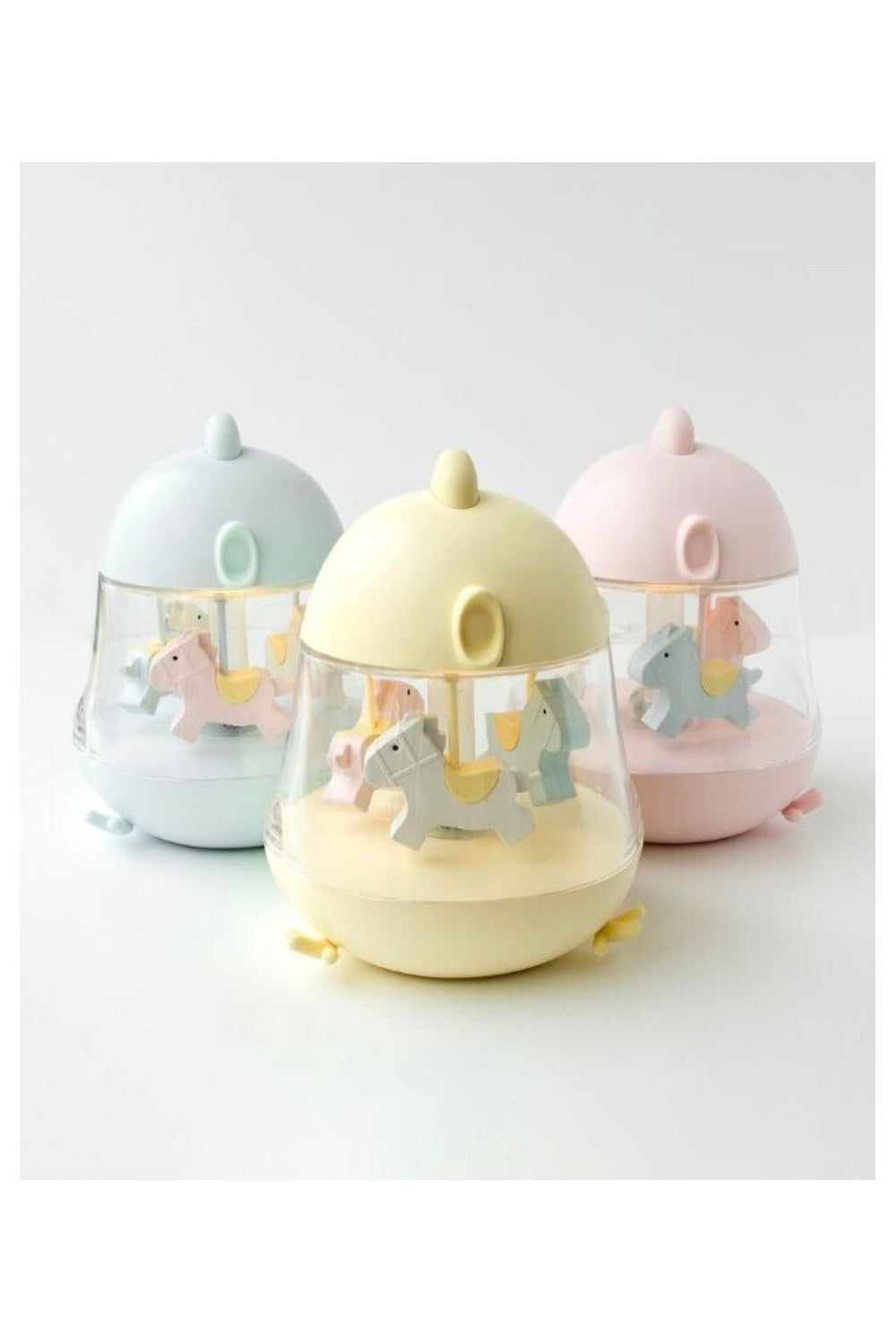 Rabbit & Friends - Lampe mit Karussell | Pink