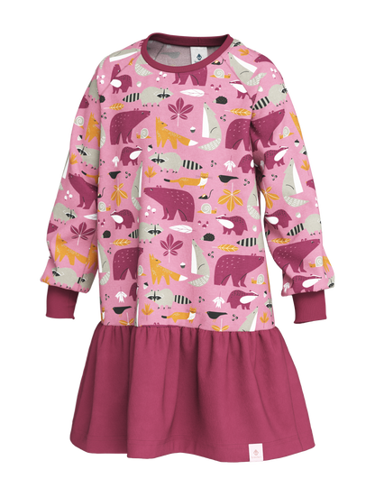 Girls Dress ELORA - Autumn Forest