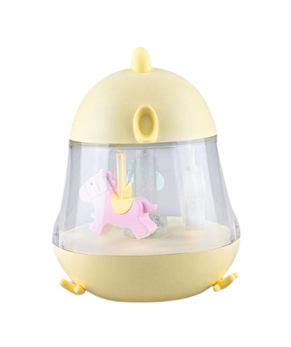 Rabbit & Friends - Lampe mit Karussell | Gelb