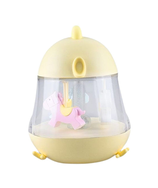 Rabbit & Friends - Lampe mit Karussell | Gelb