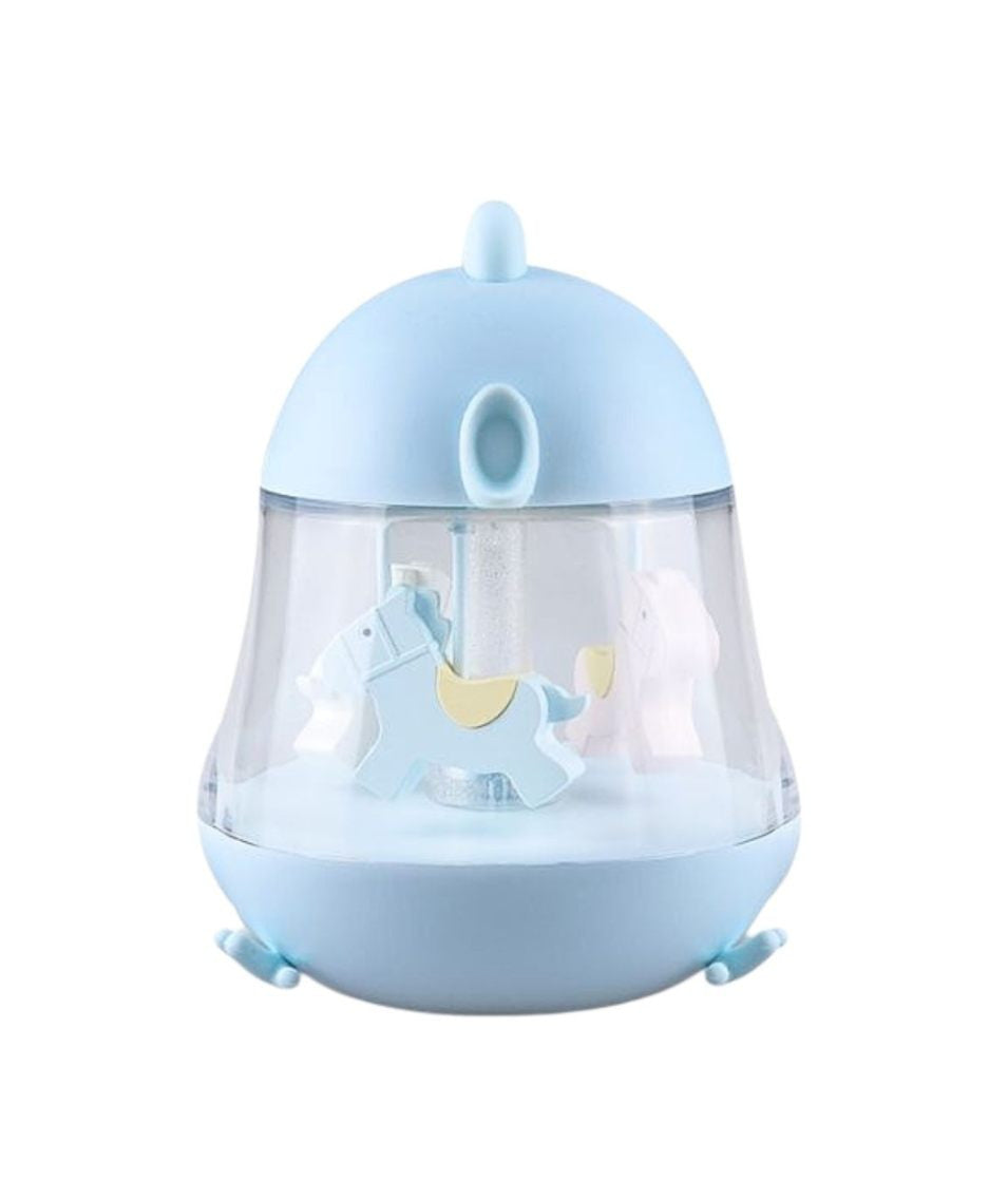 Rabbit & Friends - Lampe mit Karussell | Blau