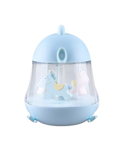 Rabbit & Friends - Lampe mit Karussell | Blau