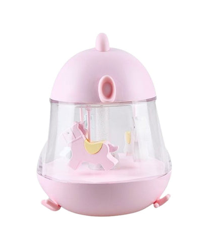 Rabbit & Friends - Lampe mit Karussell | Pink