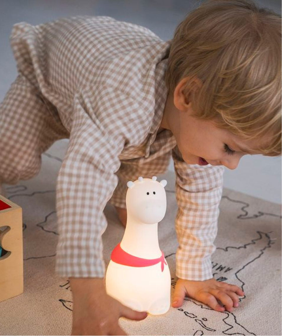 Rabbit & Friends - Silikonlampe Giraffe | Weiß - Panda Pals