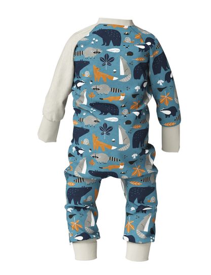 Breden – Baby-Schlafoverall | FREDA – Autumn Forest Animals