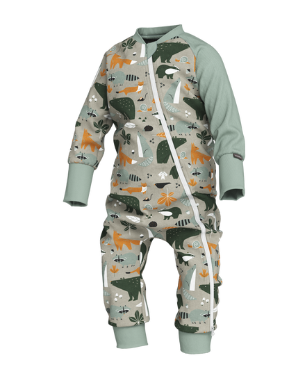 Breden – Baby-Schlafoverall | FREDA – Autumn Forest Animals