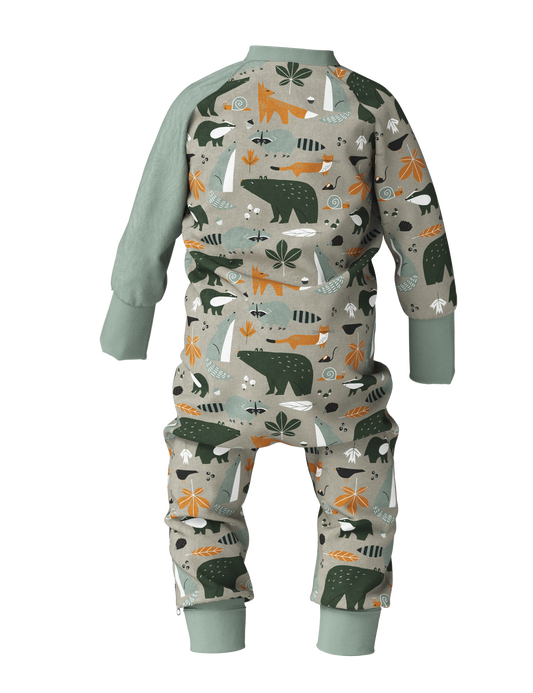 Breden – Baby-Schlafoverall | FREDA – Autumn Forest Animals