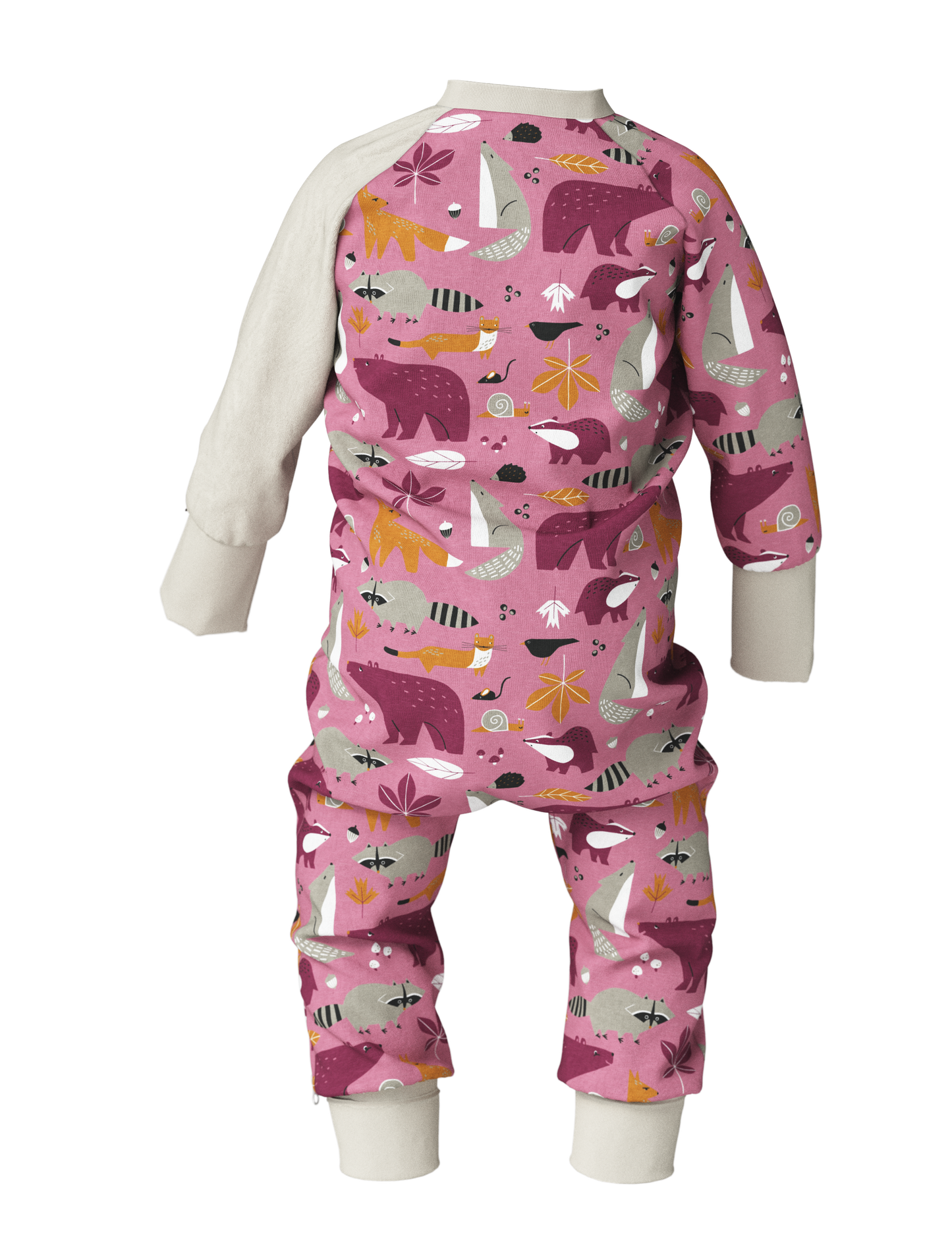 Breden – Baby-Schlafoverall | FREDA – Autumn Forest Animals