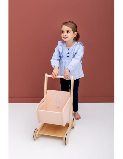 Trixie Baby - Holz Einkaufswagen | Hase