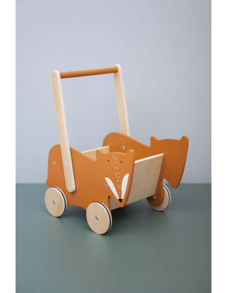 Trixie Baby - Holz Schiebewagen | Fuchs