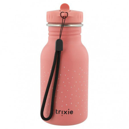 Trixie Baby - Edelstahl Flasche 350 ml | Flamingo - Panda Pals