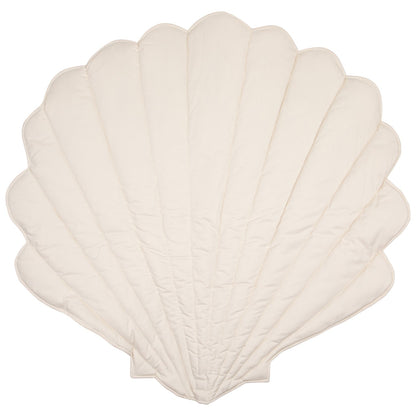 Organic Cotton and Velvet Shell Playmat - Beige
