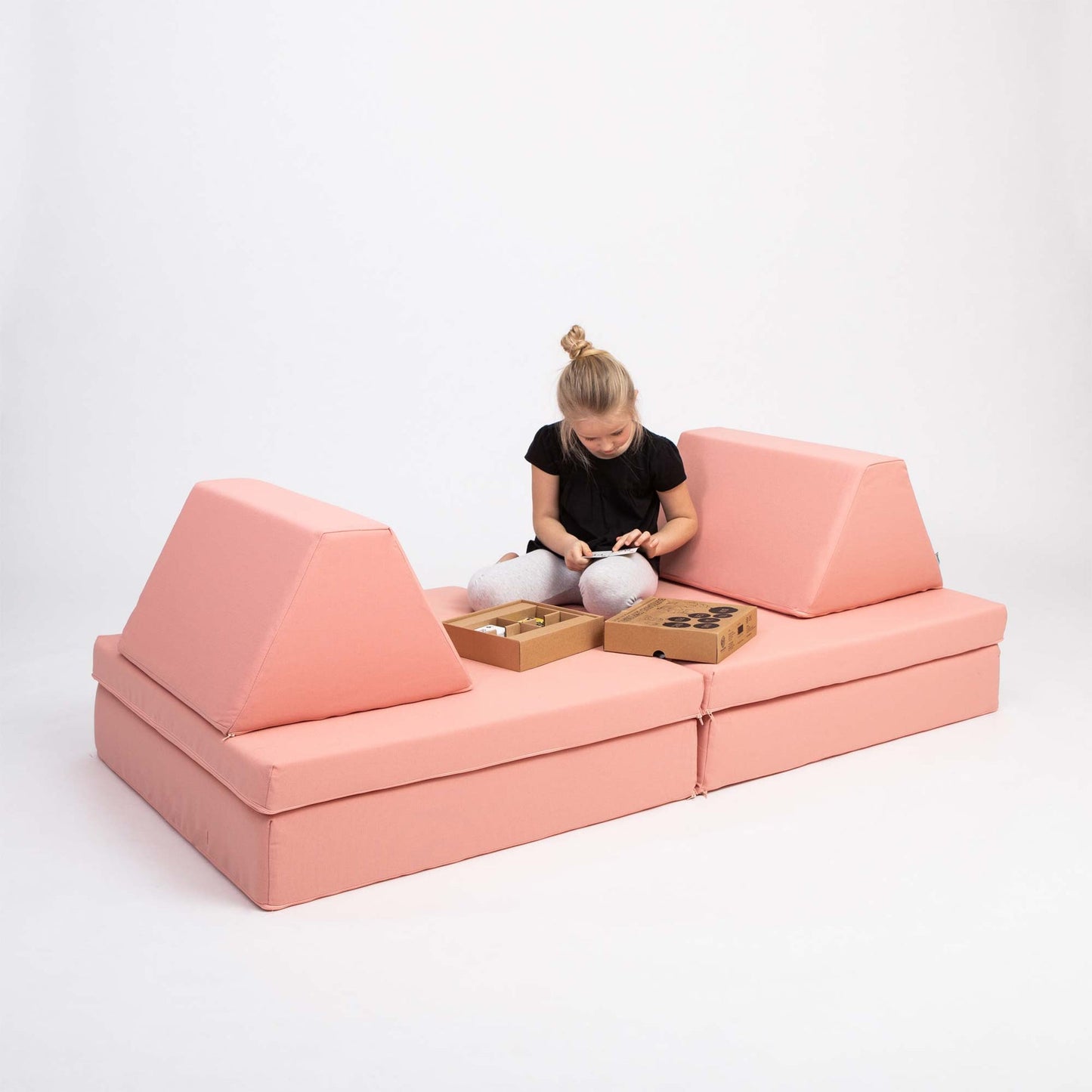 Monboxy - Aktivitäts Spielsofa | Lachsrosa